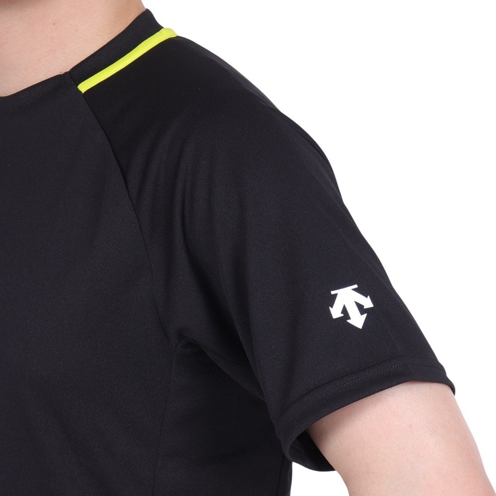 デサント（DESCENTE）（メンズ、レディース）バレーボールウェア 半袖バレーボールシャツ DVUXJA51 BK 速乾