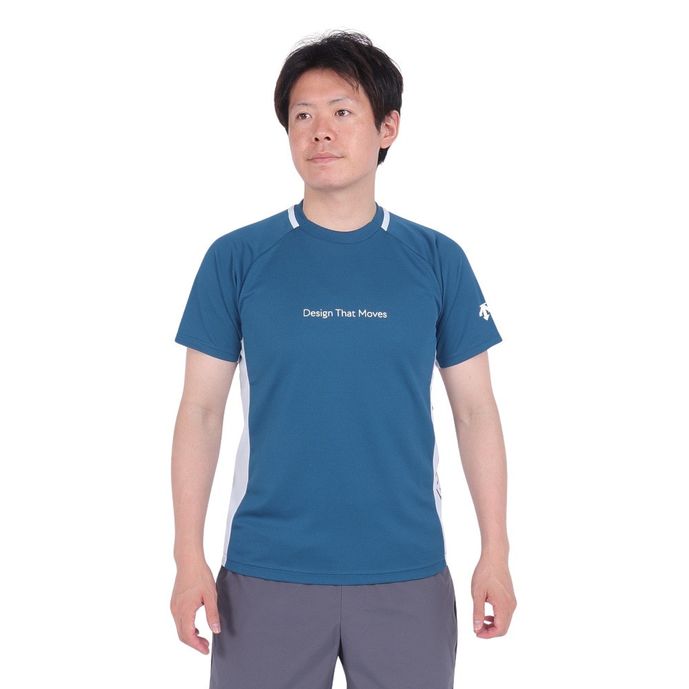 デサント（DESCENTE）（メンズ、レディース）バレーボールウェア 半袖バレーボールシャツ DVUXJA51 GRN 速乾