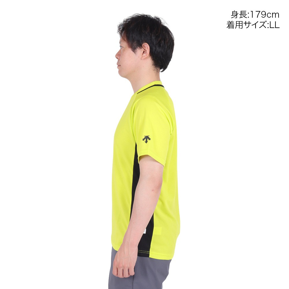 デサント（DESCENTE）（メンズ、レディース）バレーボールウェア 半袖バレーボールシャツ DVUXJA51 YLIM 速乾