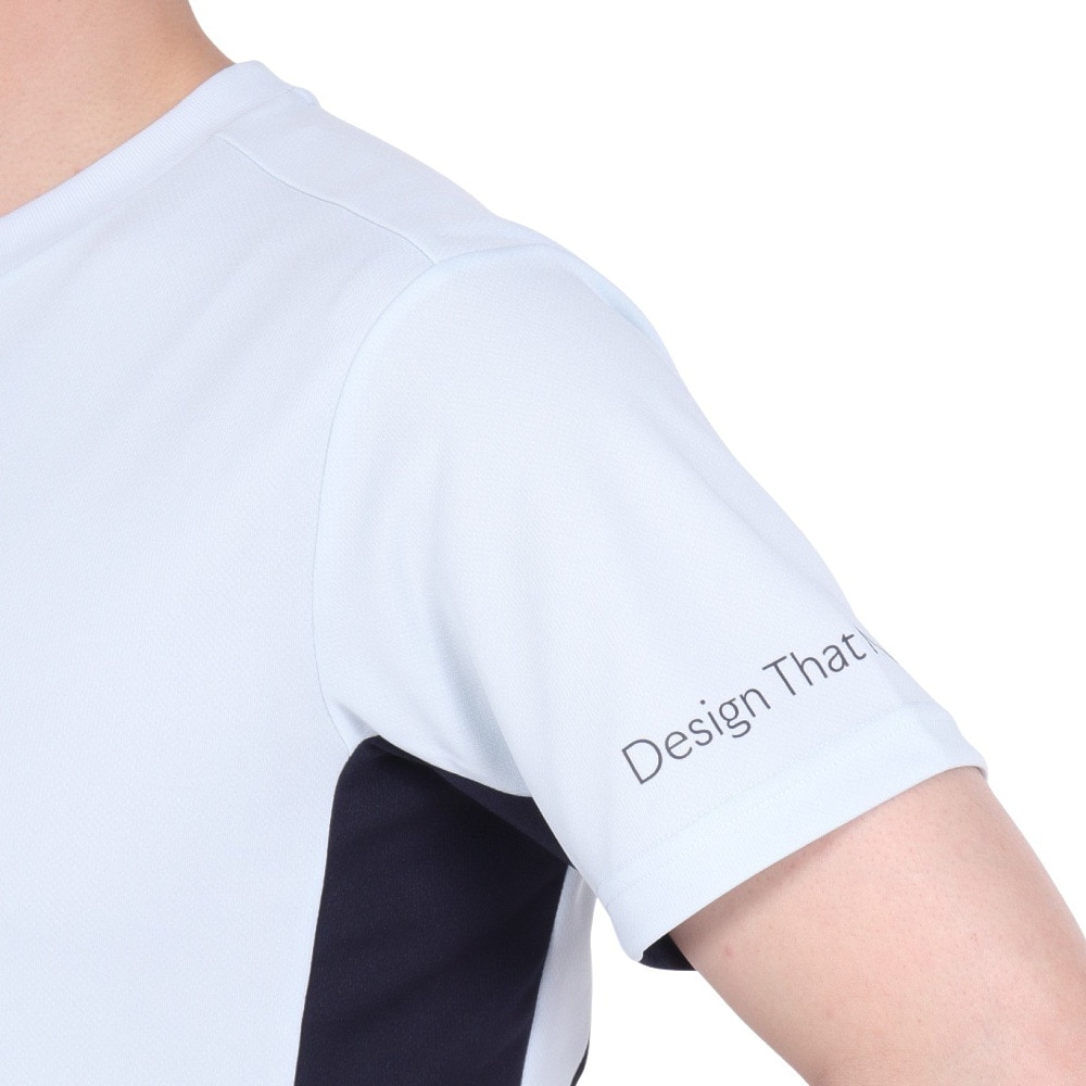 デサント（DESCENTE）（メンズ、レディース）バレーボールウェア 半袖バレーボールシャツ DVUXJA52 WHT 速乾