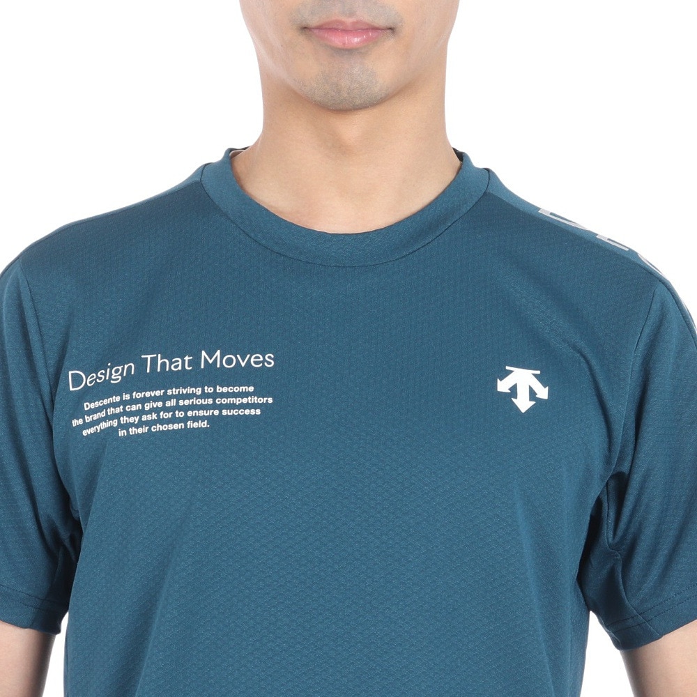 デサント（DESCENTE）（メンズ、レディース）バレーボールウェア 半袖バレーボールシャツ DVUXJA53 GRN
