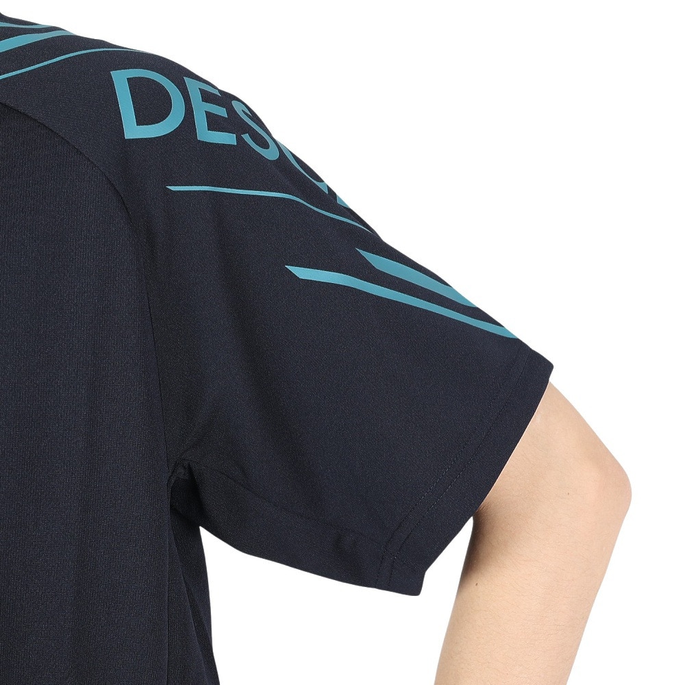 デサント（DESCENTE）（メンズ）バレーボールウェア 半袖プラクティスシャツ XB DX-B2844XB NVGR