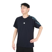 デサント（DESCENTE）（メンズ）バレーボールウェア 半袖プラクティスシャツ XB DX-B2844XB NVGR