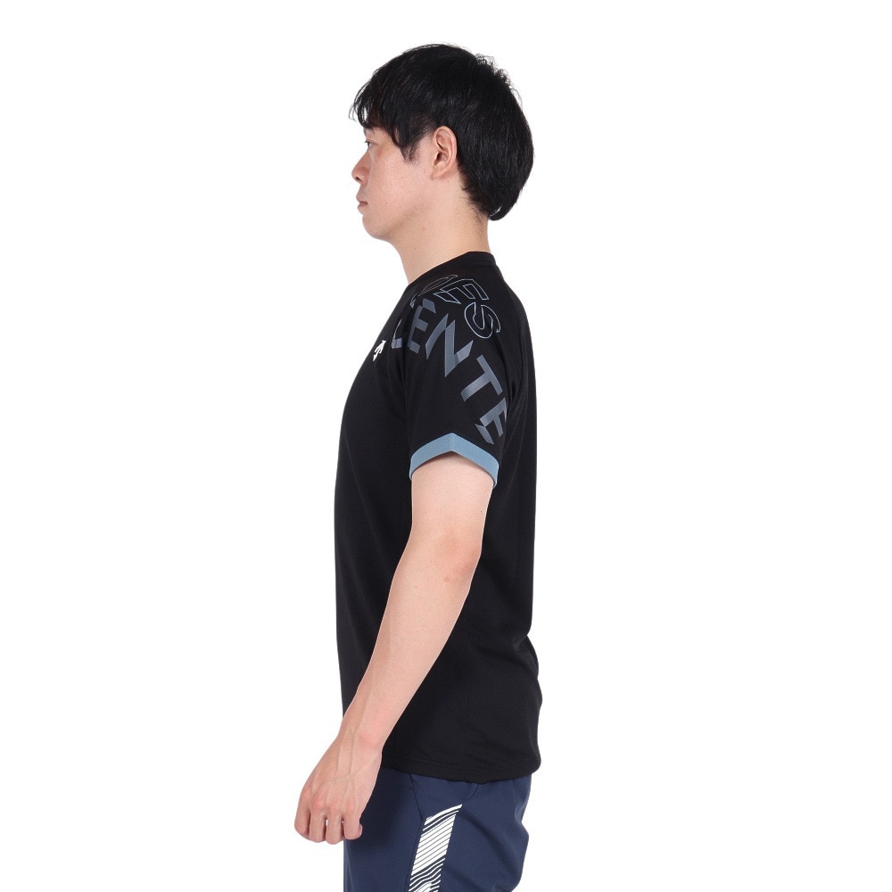 デサント（DESCENTE）（メンズ、レディース）バレーボールウェア 半袖シャツ DV4FHT02U BK00