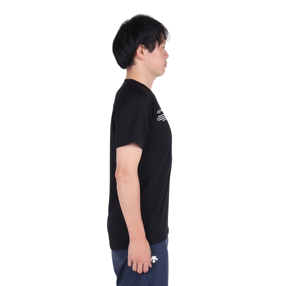 デサント（DESCENTE）（メンズ、レディース）バレーボールウェア 半袖シャツ DV4FHT02U BK00
