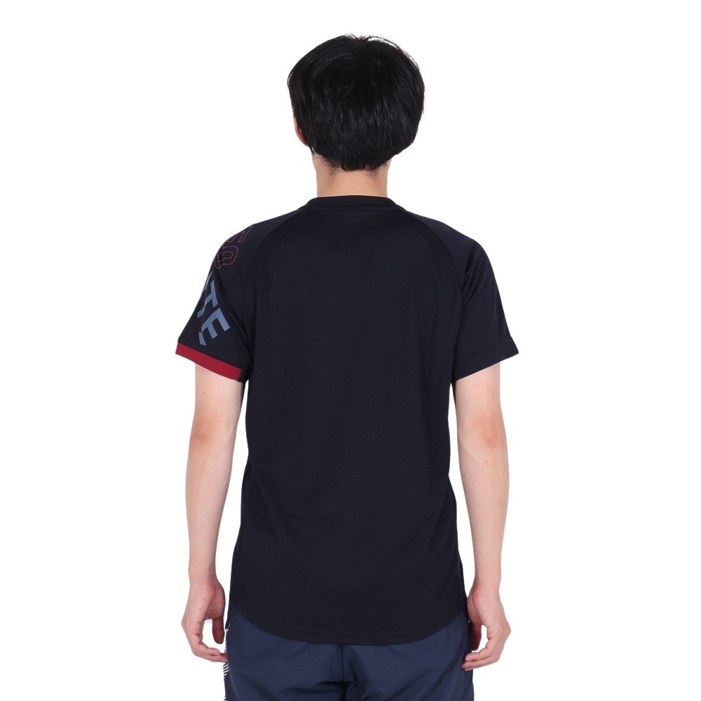 デサント（DESCENTE）（メンズ、レディース）バレーボールウェア 半袖シャツ DV4FHT02U NV00