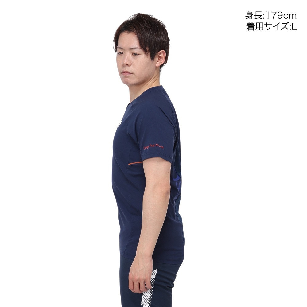 デサント（DESCENTE）（メンズ）バレーボールウェア 半袖バレーボールシャツ DVUWJA50 NV 速乾