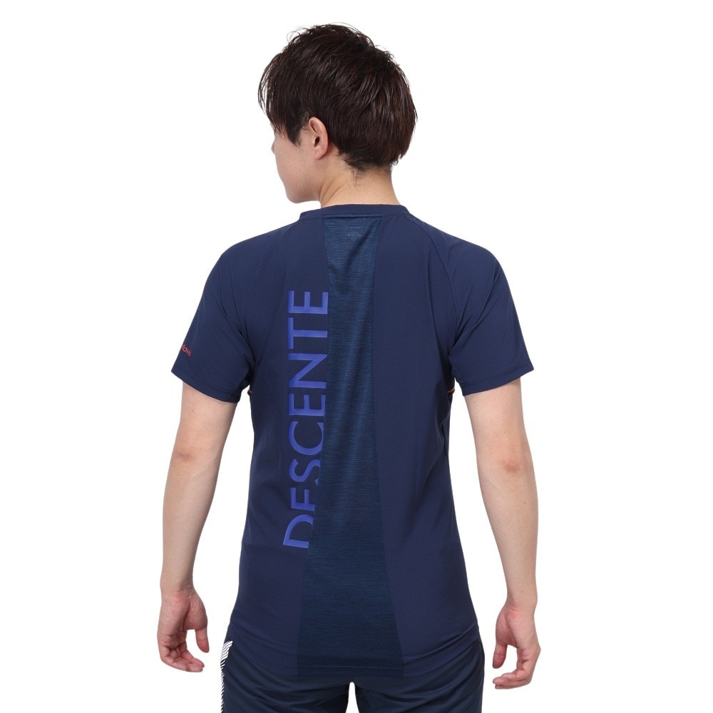 デサント（DESCENTE）（メンズ）バレーボールウェア 半袖バレーボールシャツ DVUWJA50 NV 速乾
