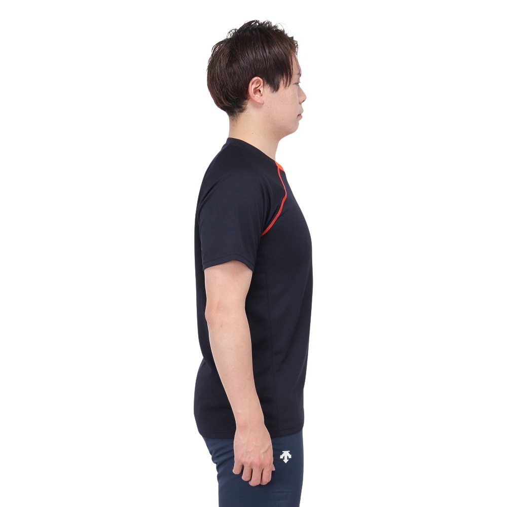 デサント（DESCENTE）（メンズ）バレーボールウェア 半袖バレーボールシャツ DVUWJA51 NV 速乾