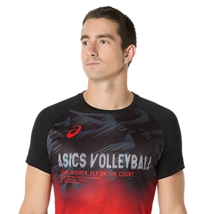 アシックス（ASICS）（メンズ）バレーボールウェア トップライン半袖シャツ 2051A373.001