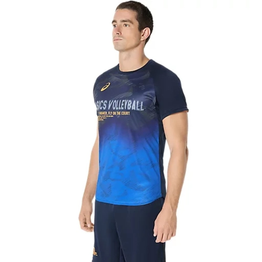 アシックス（ASICS）（メンズ）バレーボールウェア トップライン半袖シャツ 2051A373.400