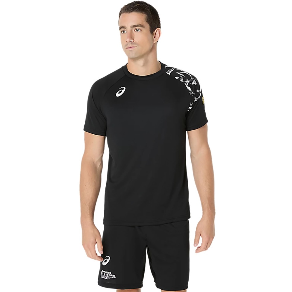 アシックス（ASICS）（メンズ）【新商品】 バレーボールウェア トップライン ファミリー 半袖シャツ 2053A213.001