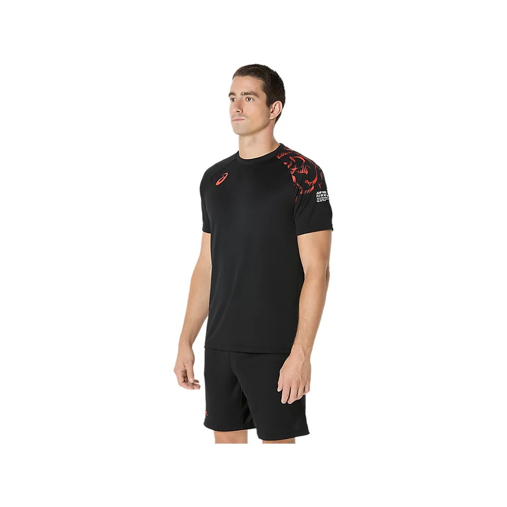 アシックス（ASICS）（メンズ）【新商品】 バレーボールウェア トップライン ファミリー 半袖シャツ 2053A213.002