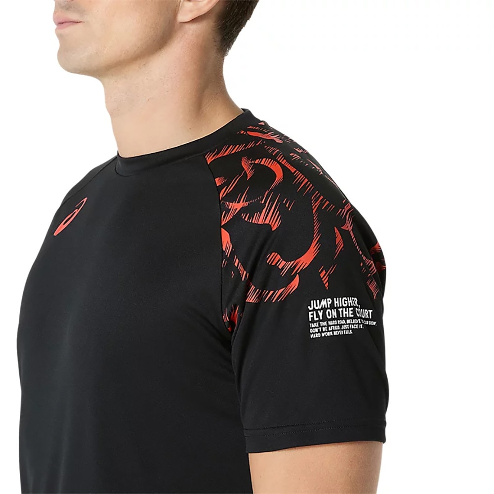 アシックス（ASICS）（メンズ）【新商品】 バレーボールウェア トップライン ファミリー 半袖シャツ 2053A213.002