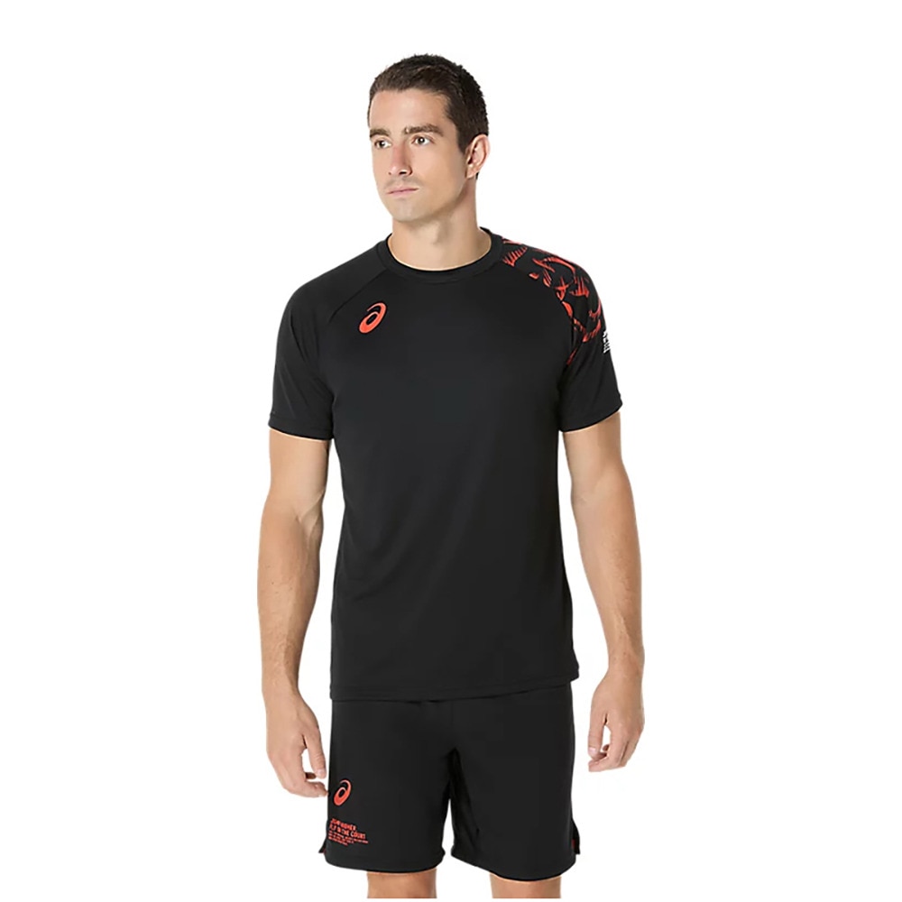 アシックス（ASICS）（メンズ）【新商品】 バレーボールウェア トップライン ファミリー 半袖シャツ 2053A213.002