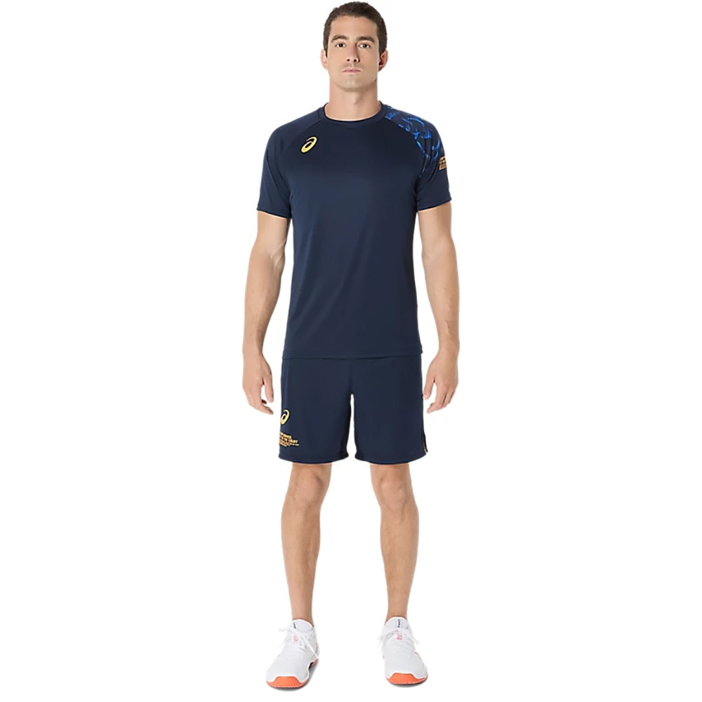 アシックス（ASICS）（メンズ）【新商品】 バレーボールウェア トップライン ファミリー 半袖シャツ 2053A213.400
