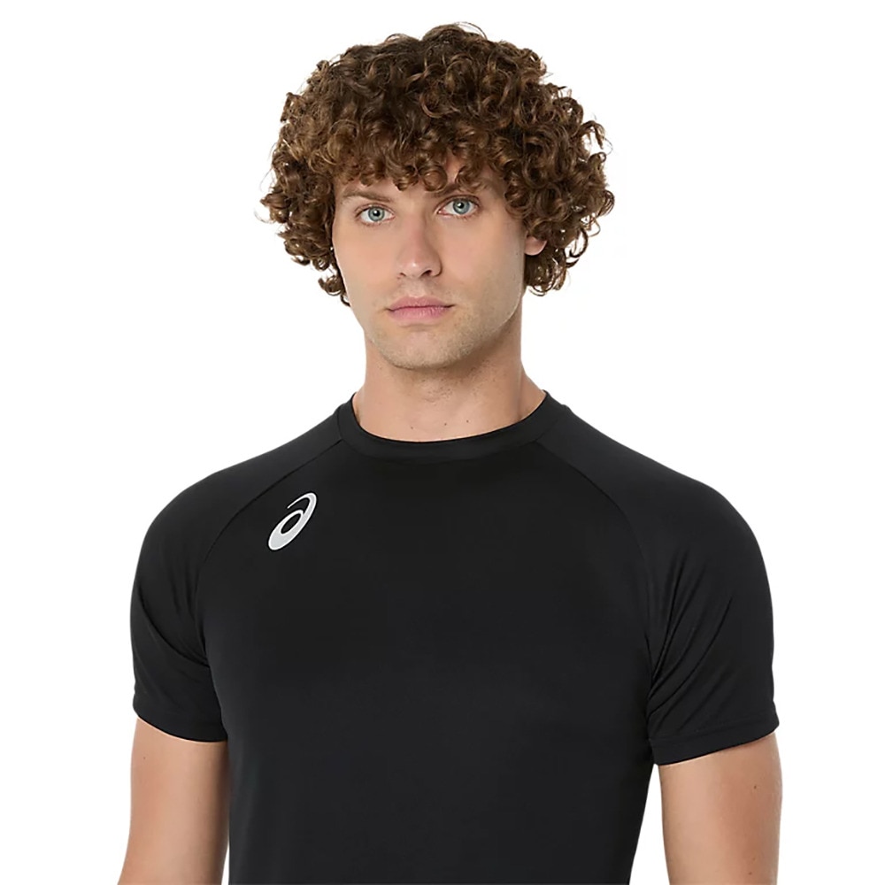 アシックス（ASICS）（メンズ）【新商品】 バレーボールウェア プラクティス半袖シャツ 背面プリント 2053A214.001