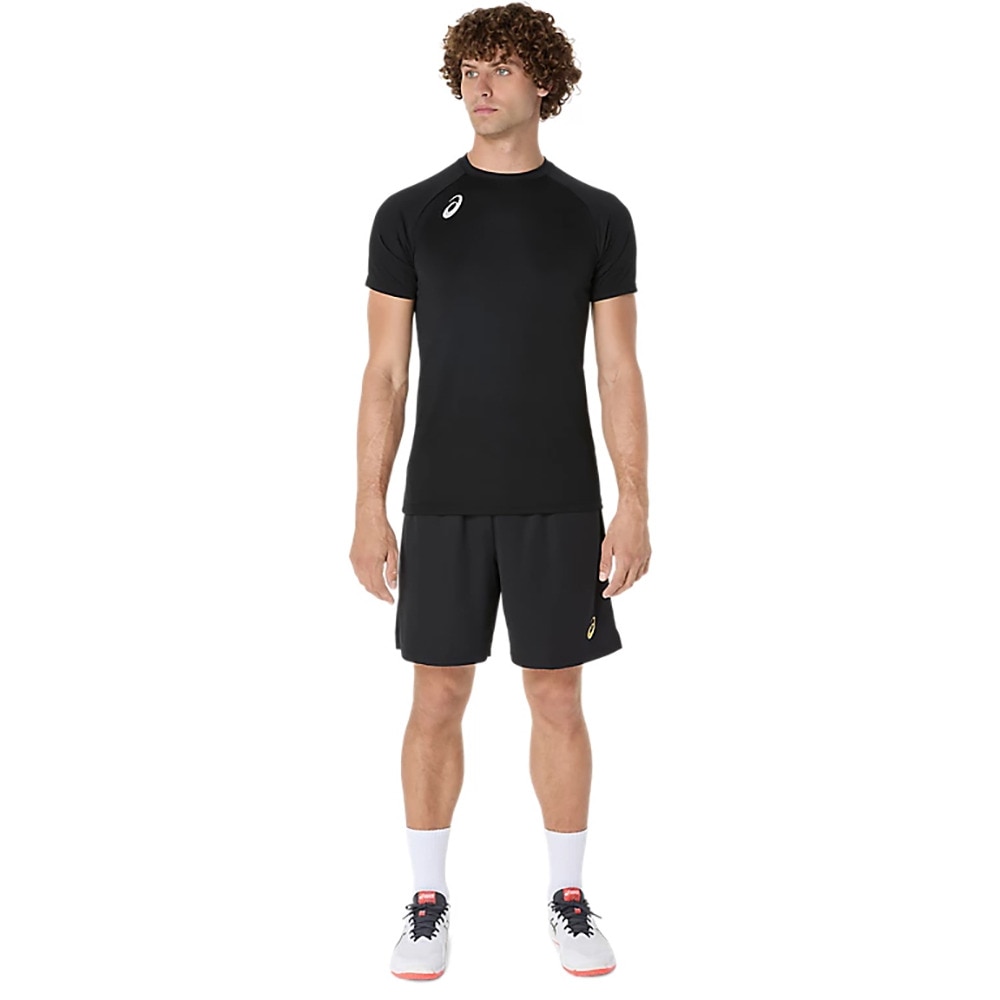 アシックス（ASICS）（メンズ）【新商品】 バレーボールウェア プラクティス半袖シャツ 背面プリント 2053A214.001