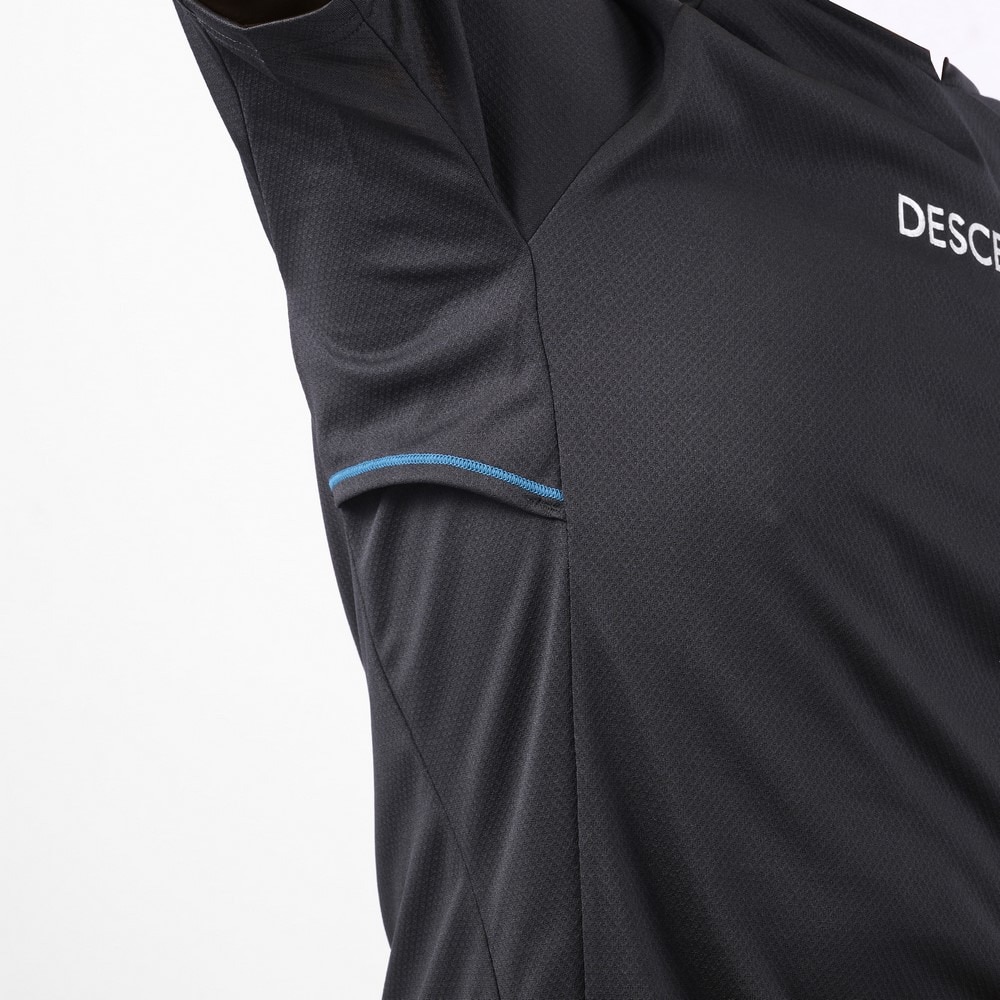 デサント（DESCENTE）（メンズ）バレーボールウェア 半袖バレーシャツ DV5SHT02U BK00