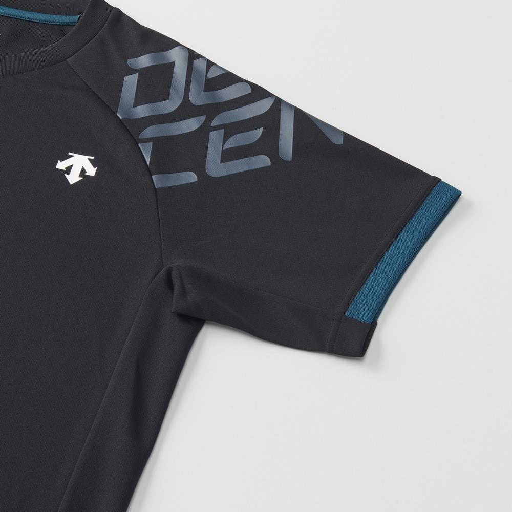 デサント（DESCENTE）（メンズ）バレーボールウェア 半袖バレーシャツ DV5SHT03U BK00