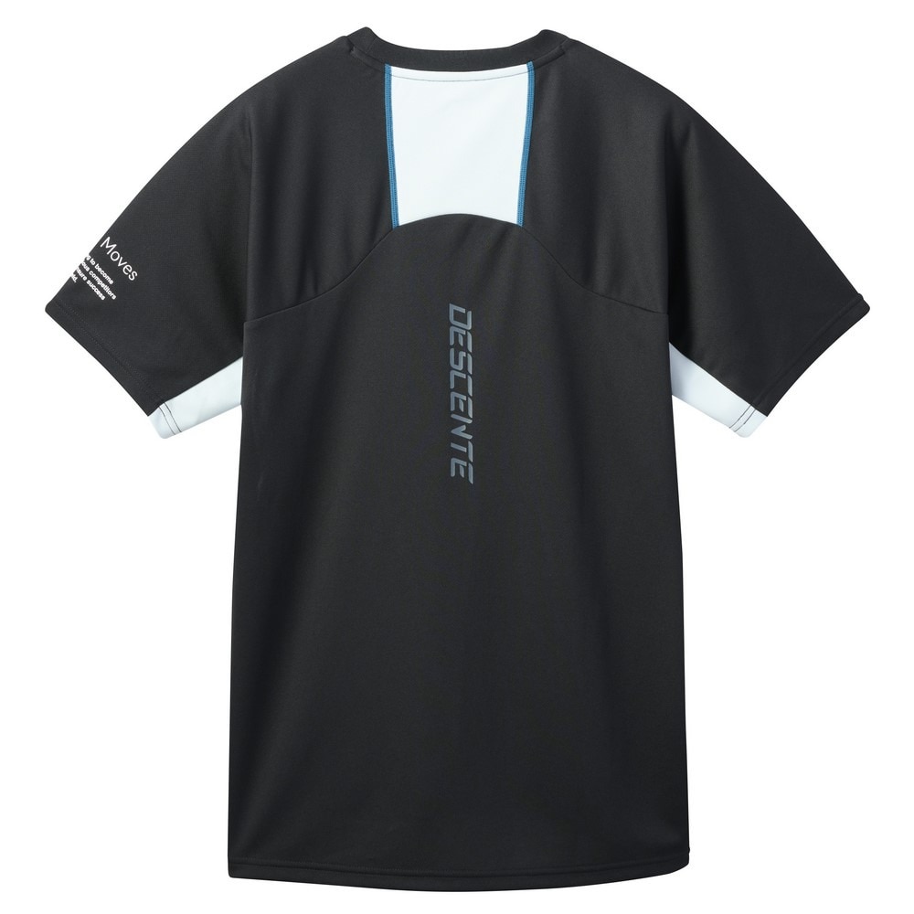 デサント（DESCENTE）（メンズ、レディース）バレーボールウェア 半袖バレーシャツ DV5SHT04U BK00