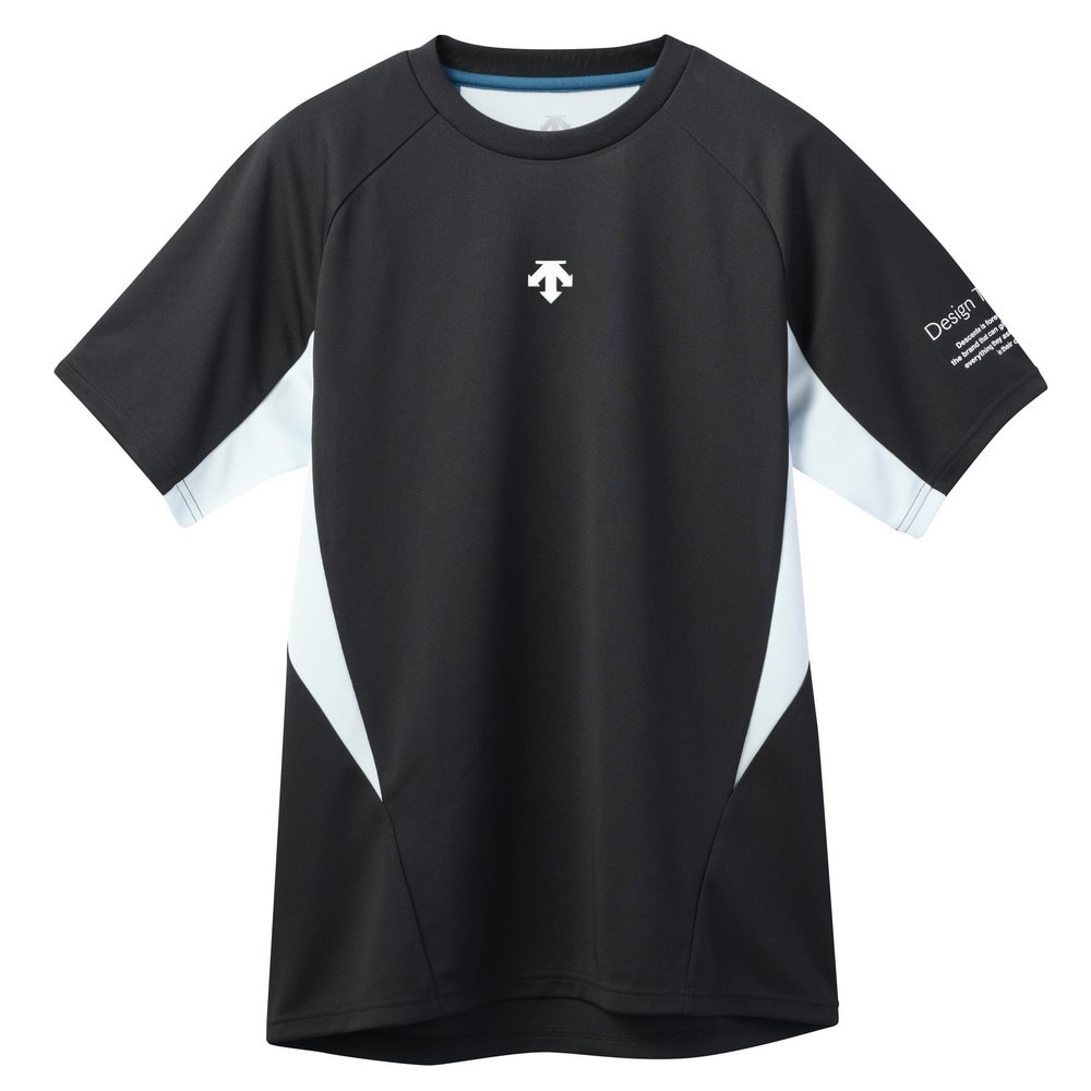 デサント（DESCENTE）（メンズ、レディース）バレーボールウェア 半袖バレーシャツ DV5SHT04U BK00