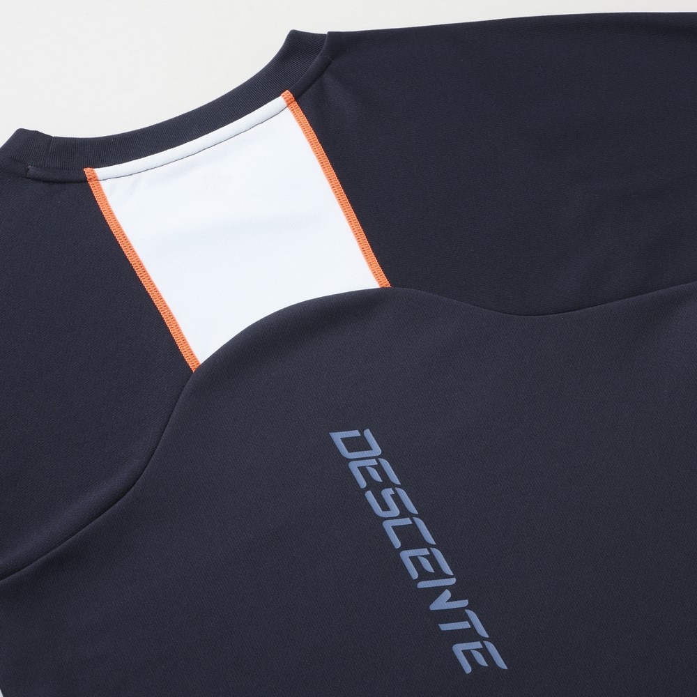 デサント（DESCENTE）（メンズ、レディース）バレーボールウェア 半袖バレーシャツ DV5SHT04U NV00