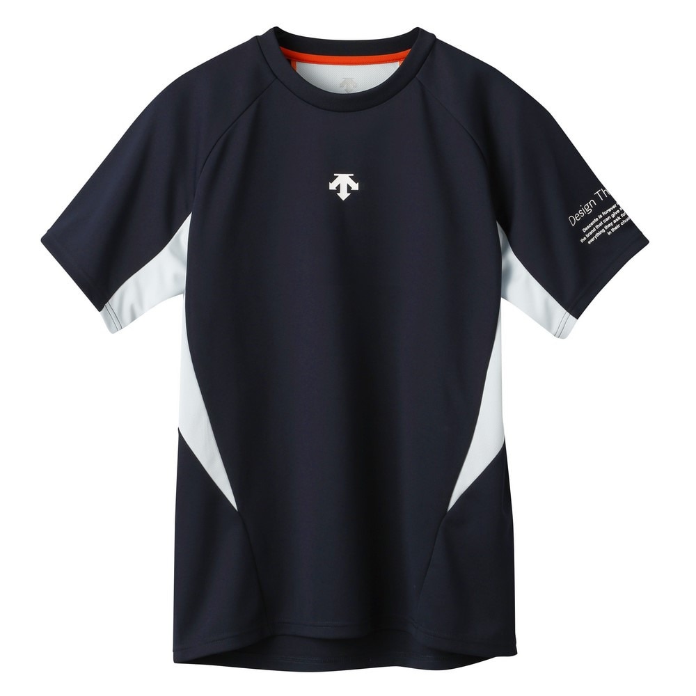 デサント（DESCENTE）（メンズ、レディース）バレーボールウェア 半袖バレーシャツ DV5SHT04U NV00