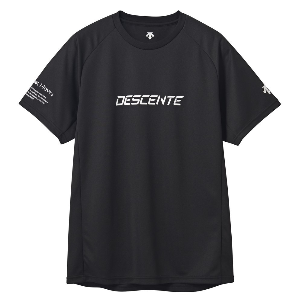 デサント（DESCENTE）（メンズ、レディース）バレーボールウェア 半袖バレーシャツ DV5SHT05U BK00