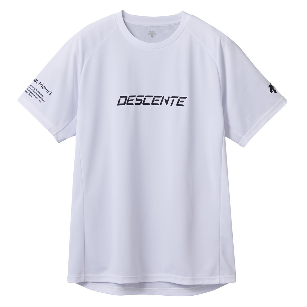 デサント（DESCENTE）（メンズ、レディース）バレーボールウェア 半袖バレーシャツ DV5SHT05U WH00