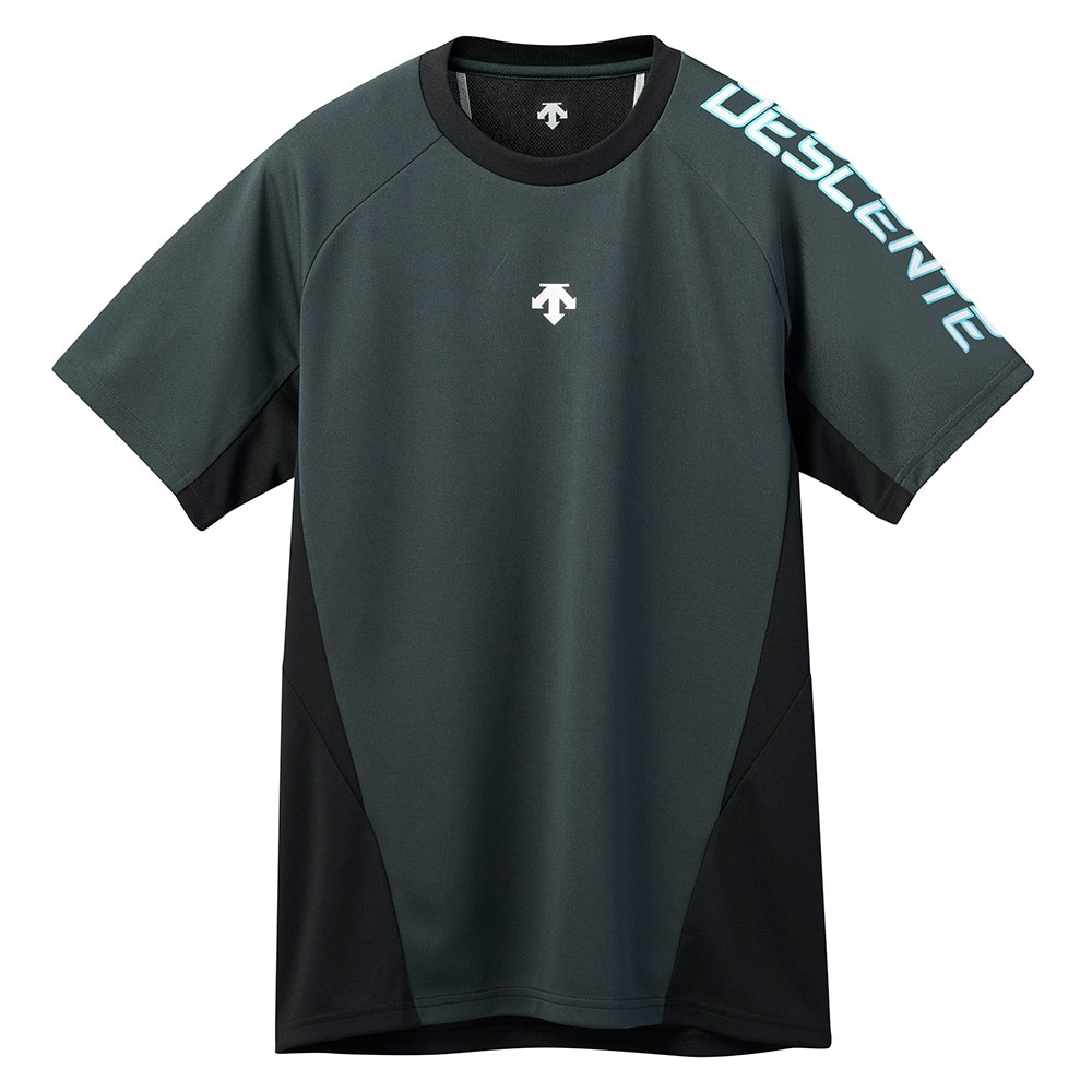 デサント（DESCENTE）（メンズ、レディース）バレーボールウェア 半袖Tシャツ DV5SHTX1UB BKBL