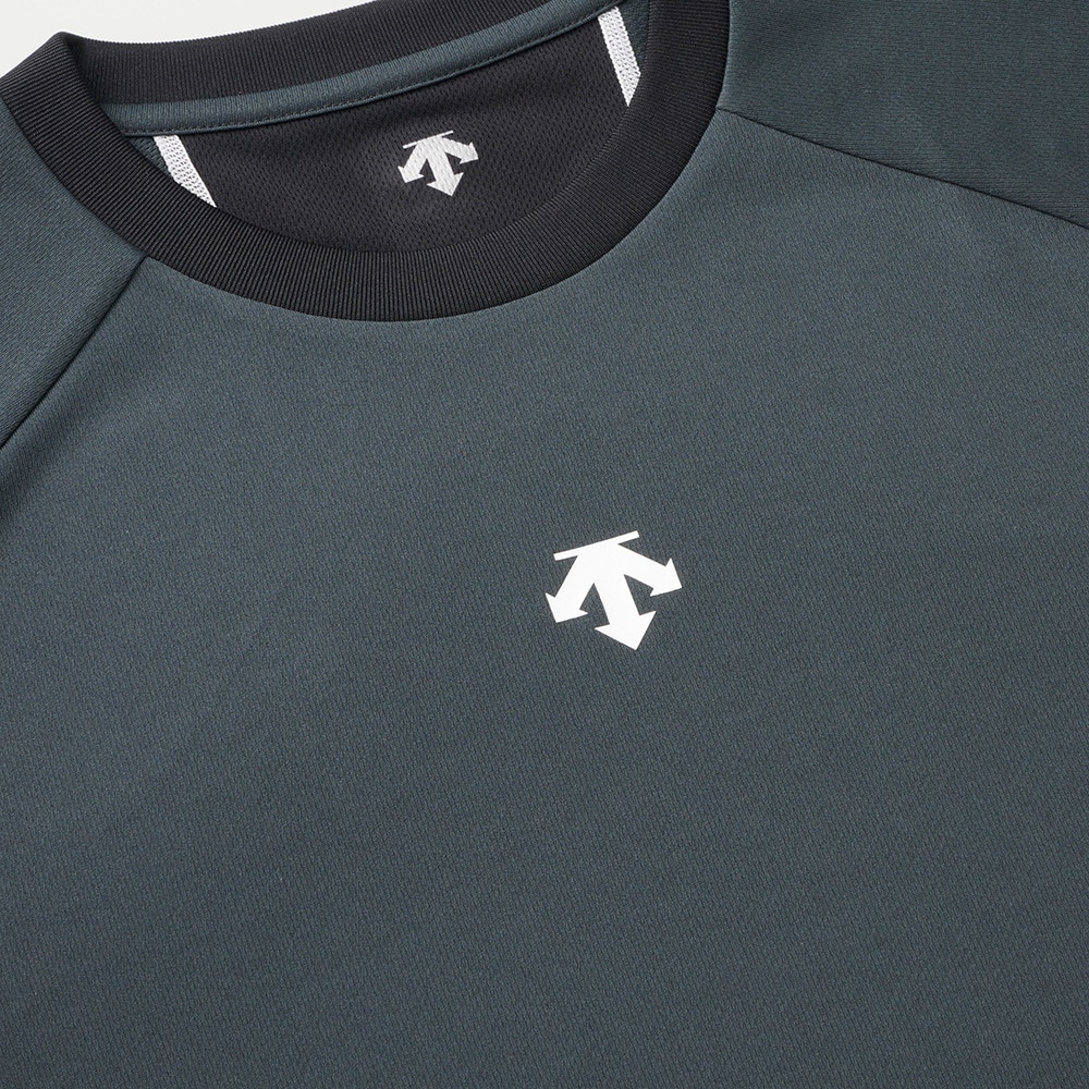 デサント（DESCENTE）（メンズ、レディース）バレーボールウェア 半袖Tシャツ DV5SHTX1UB BKGR