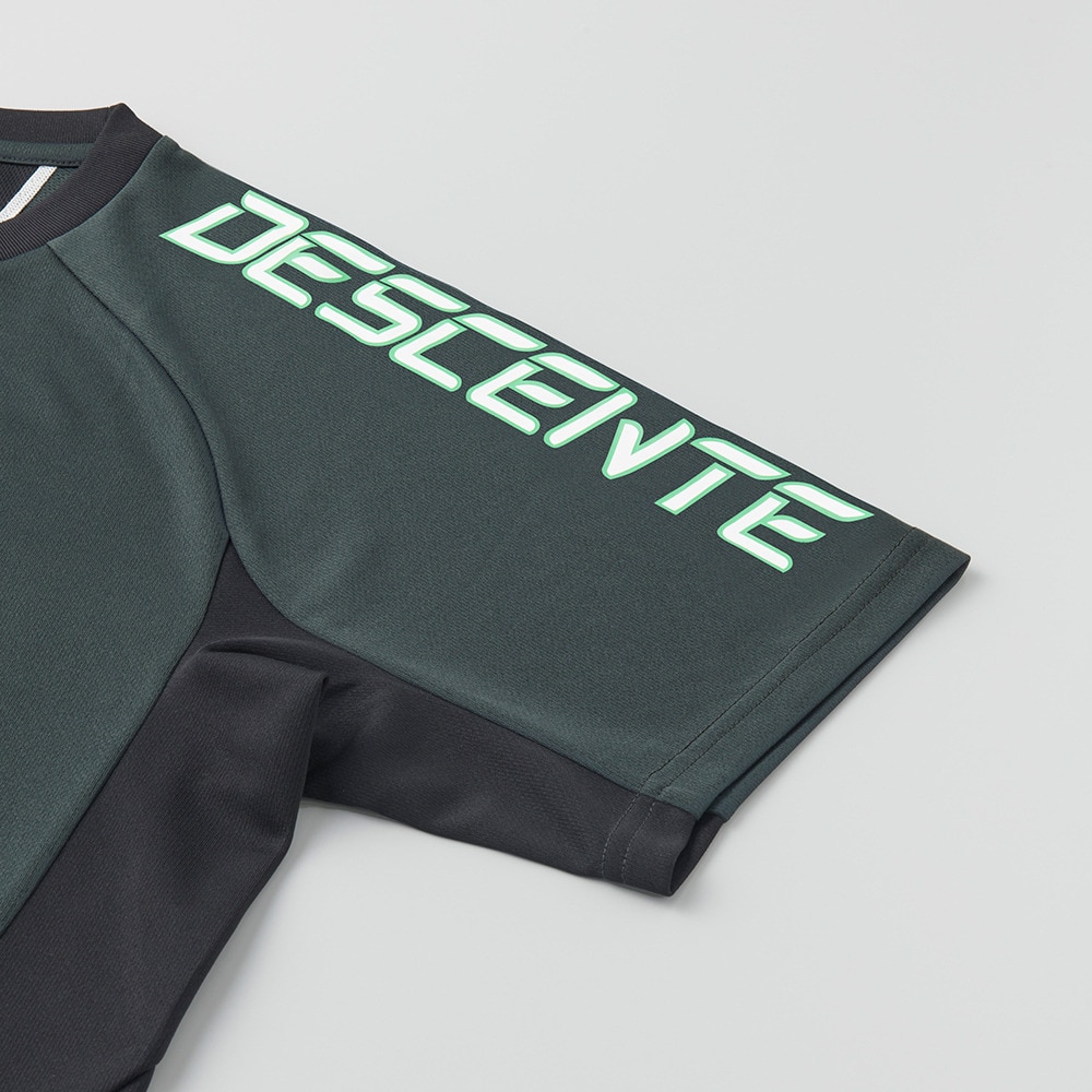 デサント（DESCENTE）（メンズ、レディース）バレーボールウェア 半袖Tシャツ DV5SHTX1UB BKGR