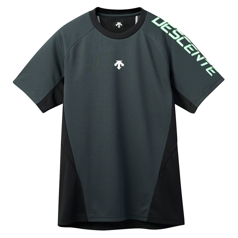 デサント（DESCENTE）（メンズ、レディース）バレーボールウェア 半袖Tシャツ DV5SHTX1UB BKGR