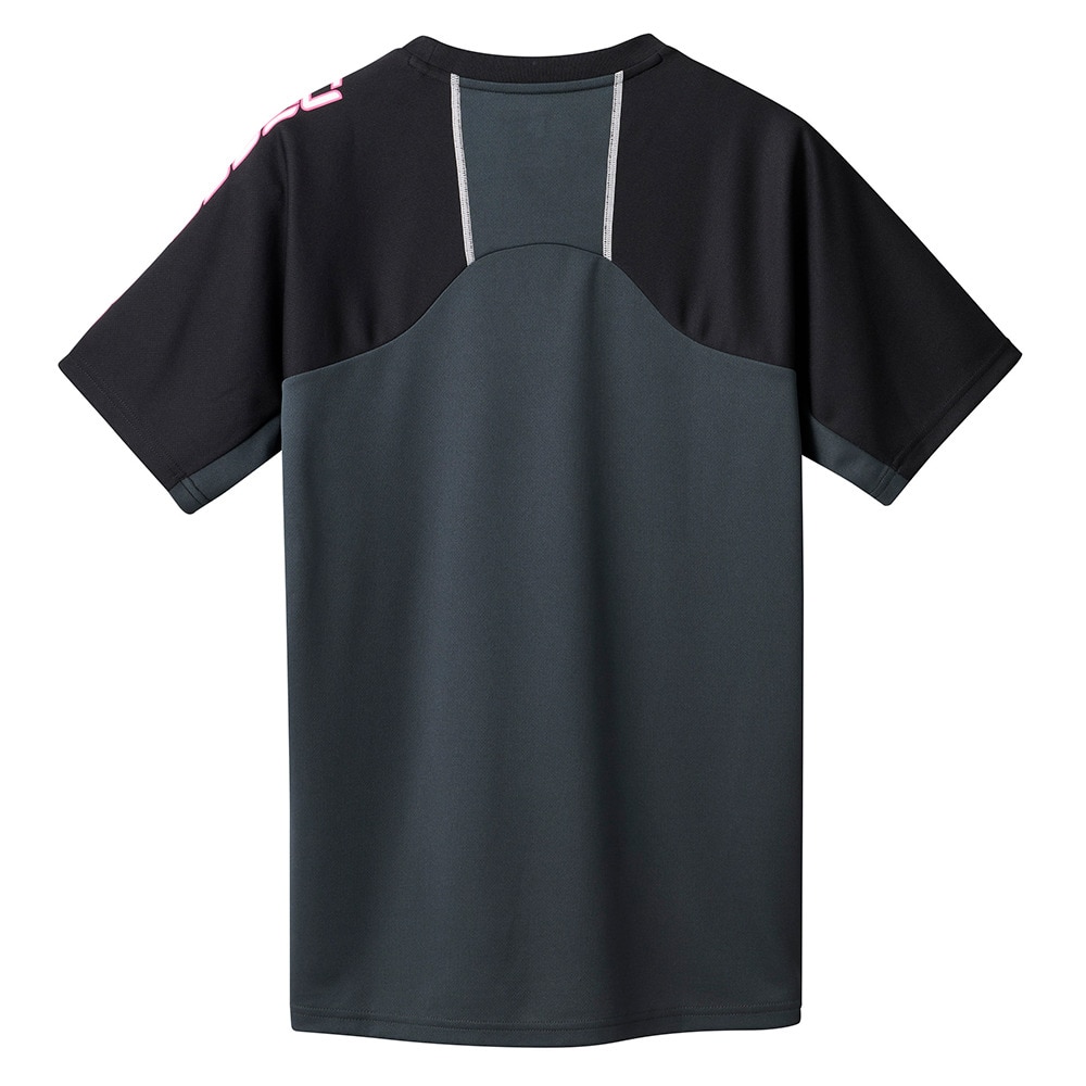 デサント（DESCENTE）（メンズ、レディース）バレーボールウェア 半袖Tシャツ DV5SHTX1UB BKPK