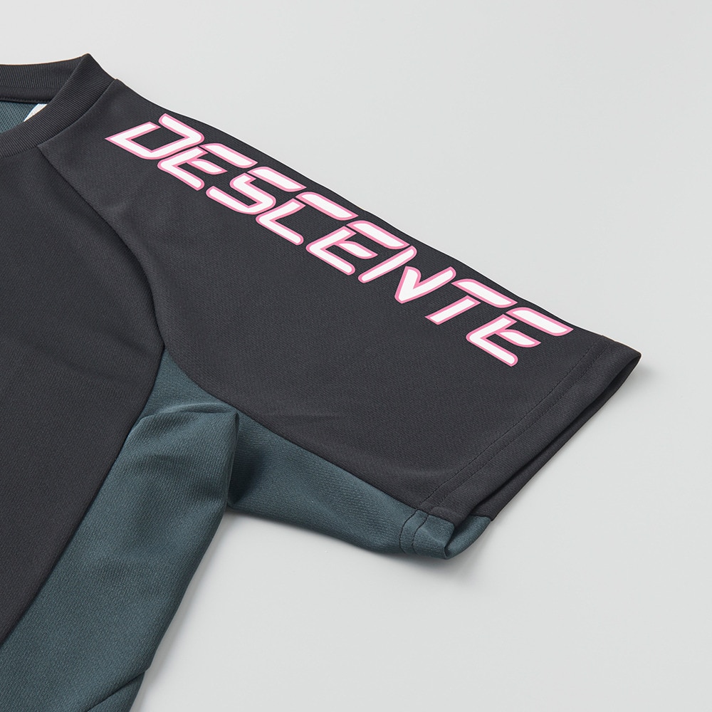 デサント（DESCENTE）（メンズ、レディース）バレーボールウェア 半袖Tシャツ DV5SHTX1UB BKPK