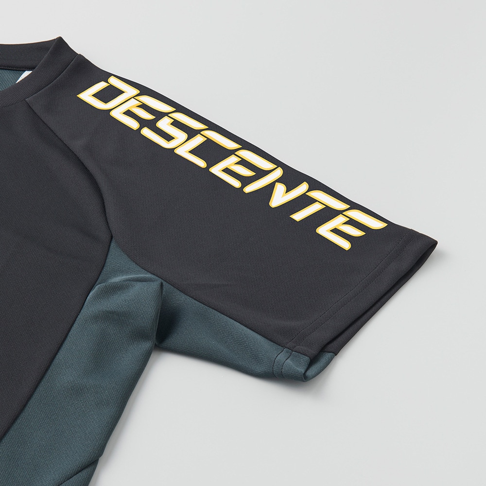 デサント（DESCENTE）（メンズ、レディース）バレーボールウェア 半袖Tシャツ DV5SHTX1UB BKYL