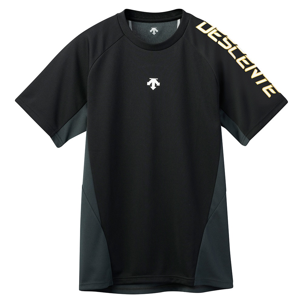 デサント（DESCENTE）（メンズ、レディース）バレーボールウェア 半袖Tシャツ DV5SHTX1UB BKYL