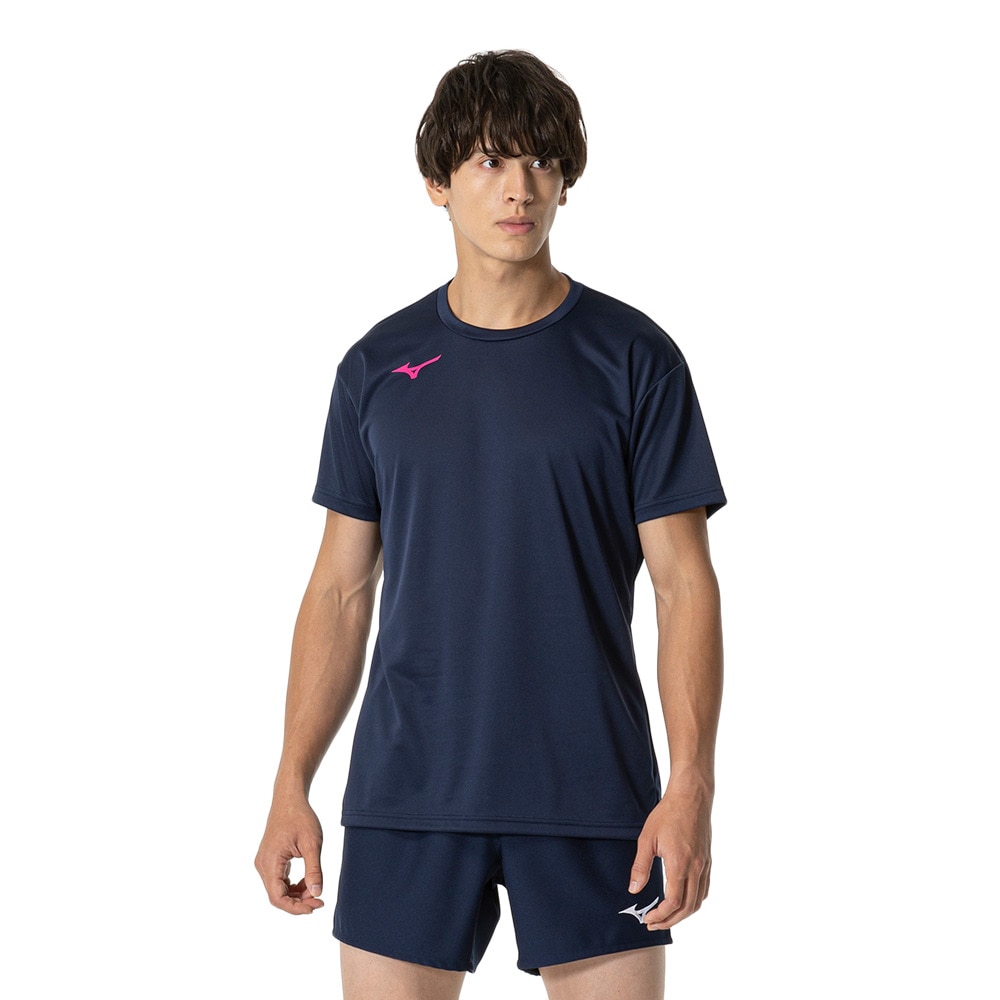 ミズノ（MIZUNO）（メンズ、レディース）【新商品】 バレーボールウェア Basic 半袖プラシャツ V2MAB23014