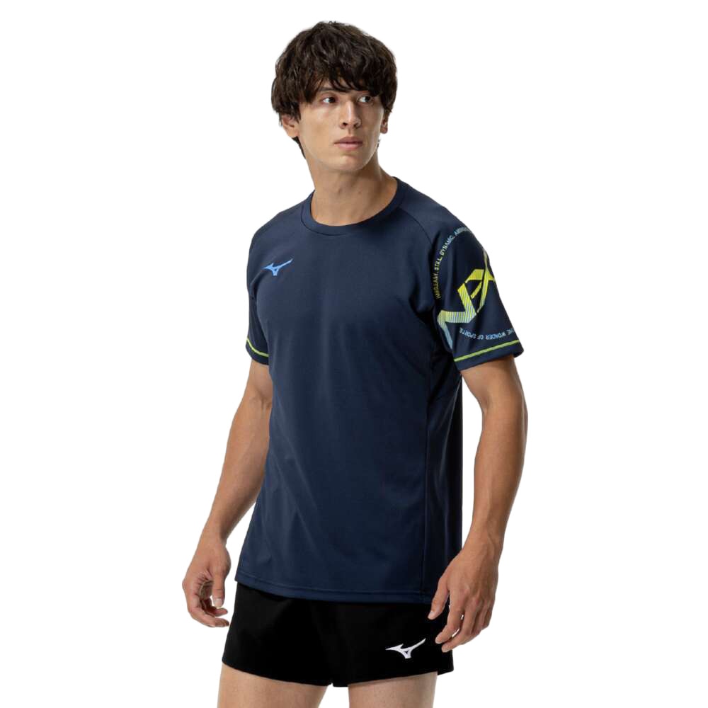 ミズノ（MIZUNO）（メンズ、レディース）バレーボールウェア N-XTプラクティスシャツ V2MAC00114