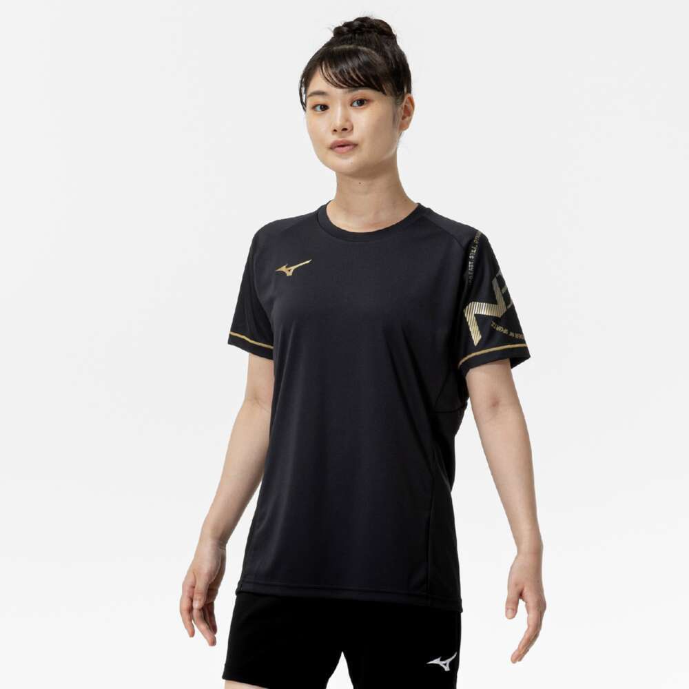 ミズノ（MIZUNO）（メンズ、レディース）バレーボールウェア N-XTプラクティスシャツ  V2MAC00195