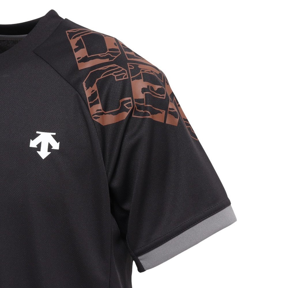 デサント（DESCENTE）（メンズ、レディース）バレーボールウェア 石川祐希選手着用 半袖バレーボールシャツ DV5FHT02U BK01