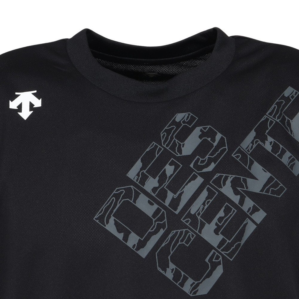 デサント（DESCENTE）（メンズ、レディース）バレーボールウェア プラシャツ DV5FHTX1UB BKSV