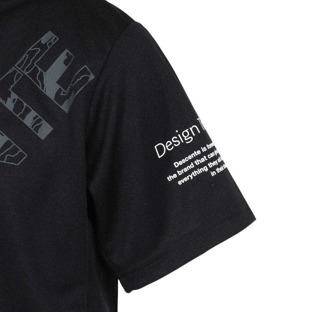 デサント（DESCENTE）（メンズ、レディース）バレーボールウェア プラシャツ DV5FHTX1UB BKSV