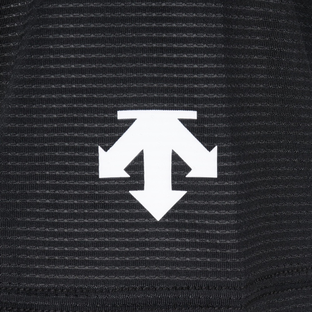 デサント（DESCENTE）（メンズ、レディース）半袖バレーボールシャツ DV5FHT01U BK00