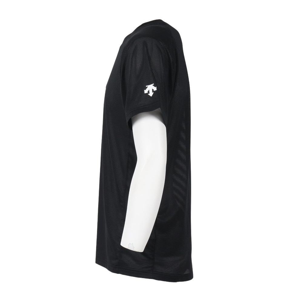 デサント（DESCENTE）（メンズ、レディース）半袖バレーボールシャツ DV5FHT01U BK00