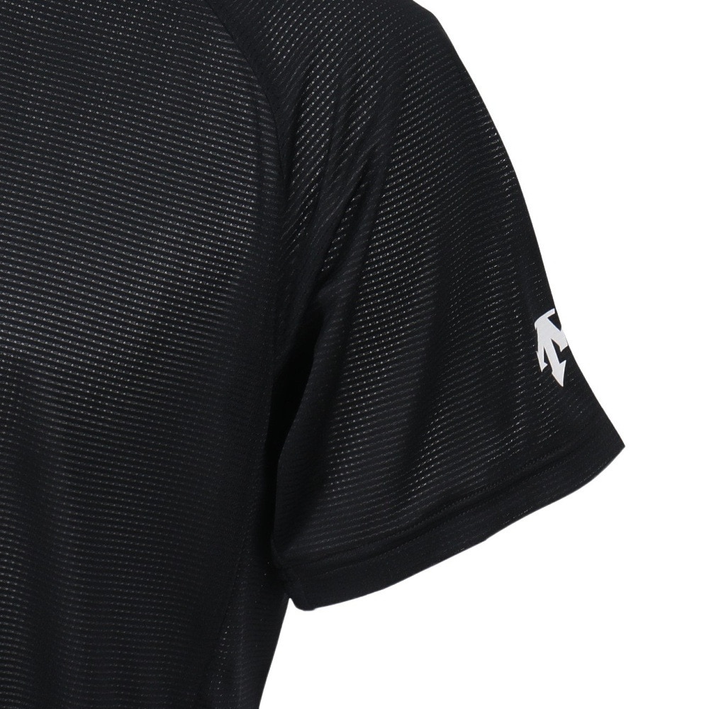 デサント（DESCENTE）（メンズ、レディース）半袖バレーボールシャツ DV5FHT01U BK00