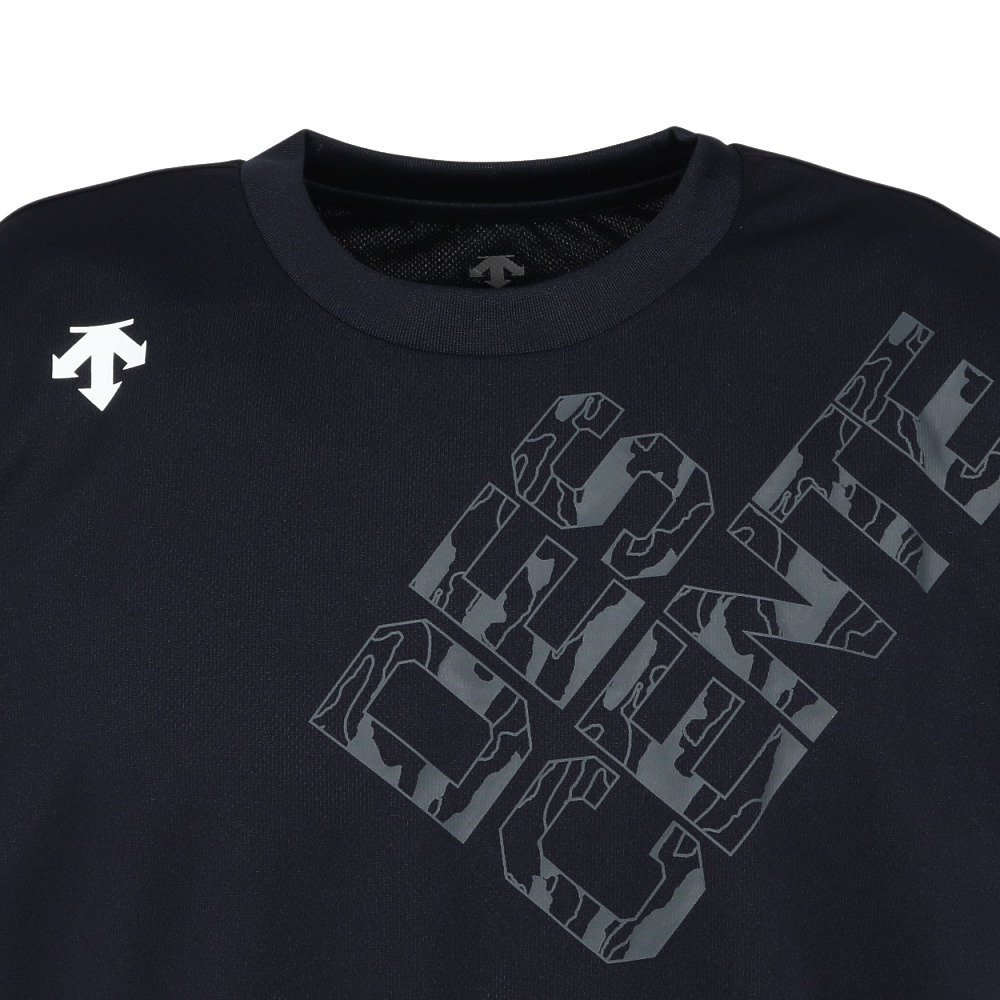 デサント（DESCENTE）（メンズ、レディース）バレーボールウェア プラシャツ DV5FHTX1UB NVSV