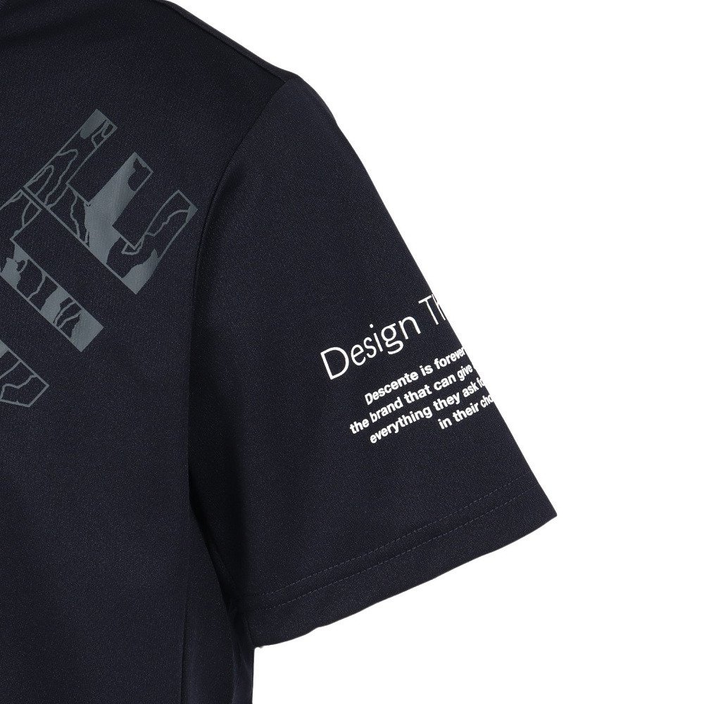 デサント（DESCENTE）（メンズ、レディース）バレーボールウェア プラシャツ DV5FHTX1UB NVSV