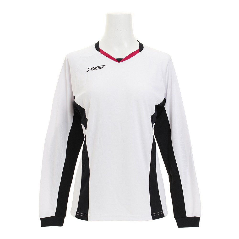 長袖プラクティスシャツ 761g6cd3415 Wtbk バレーボールウェア スポーツウェア レディース エックスティーエス スポーツ用品はスーパースポーツゼビオ